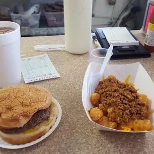 big boy with chili cheese tots.