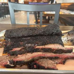 The Beef rib was amazing, only served on Thursdays! Paired with brisket