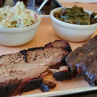 Double Trouble: 2 meats x 2 sides. Their meat is so good, nothing salty, dry or tough or too moist. Just perfect. And sides were delicious