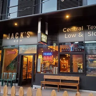 Front of Jack&apos;s BBQ in SLU