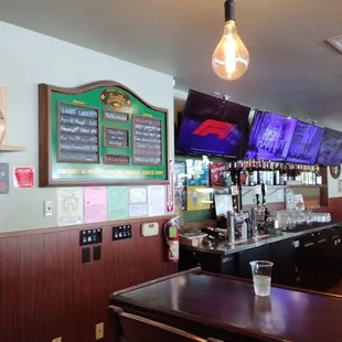 Bar, beer menu, &amp; sports.