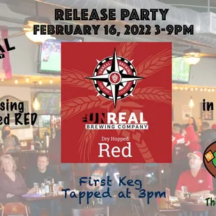 Unreal Dry Hopped Red Release Party