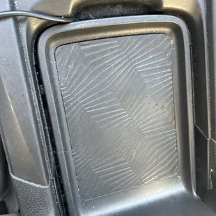 Crumbs all over center console
