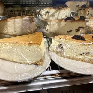 Cheesecake in the deli case