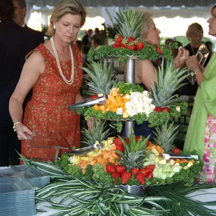 Fresh Fruit &amp; Assorted Cheese Display