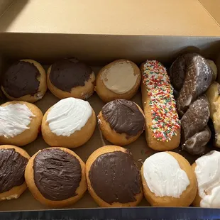 a box of assorted donuts