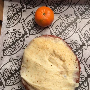 Was raspberry filled new one back around Easter. Halo is here for size reference! Huge but can be finished by one