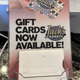 a gift card for jack's