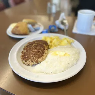 Salmon Croquette Breakfast Combo