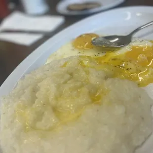 GRITS AND OVER EASY EGGS