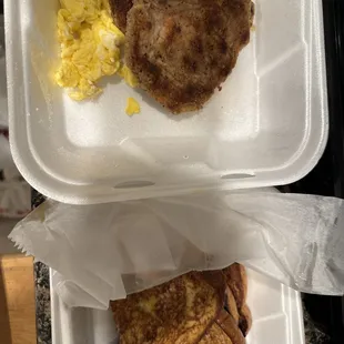 Chops and French toast