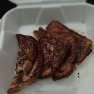 Sad to say its just burnt toast not french toast... I guess the zoo is didn't understand the order... It was my first time eating here.