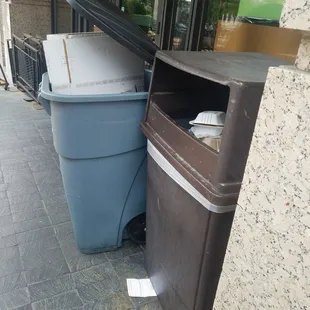 Lmao trash right outside the door. So nice...