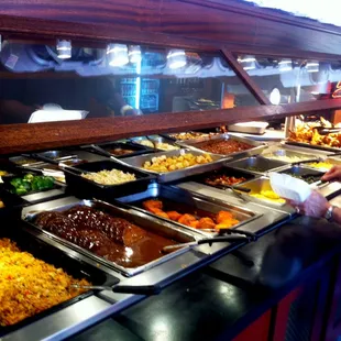 Hot food buffet