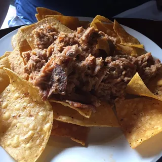 Pulled Pork On Corn Chips