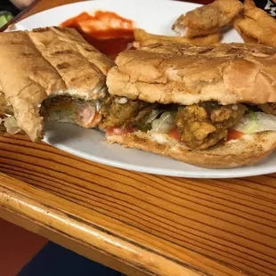 Dressed oyster poboy so good!!!