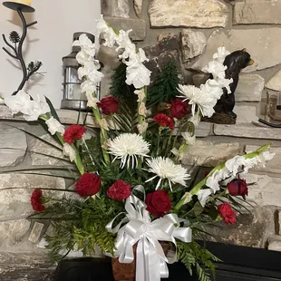 Unacceptable. Less than 4 days old and was supposed to come from a florist but I don't know who could stand behind work like this.