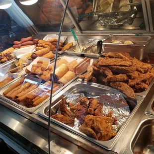 a variety of food items