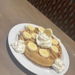 Banana waffle