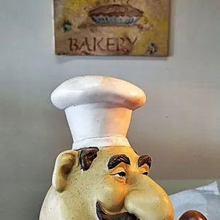 a chef figurine