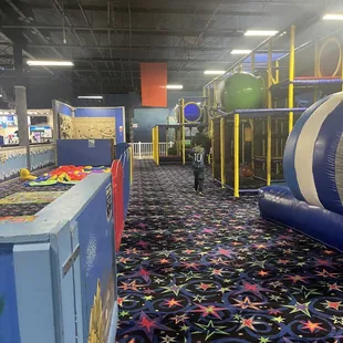 an indoor play area
