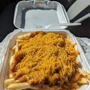 Chilli cheese fries(large)