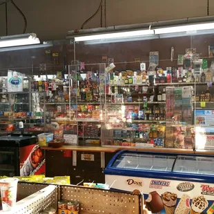 the inside of a store