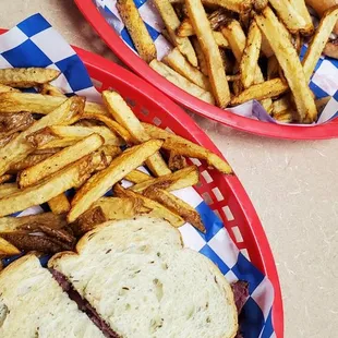 Roddies Off The Books -  Our Hot Italian Peachtree Pastrami Handcut fries