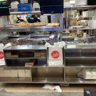 Walk-up counter and exposed kitchen