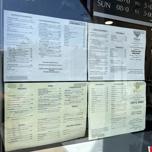 Jack&apos;s Place: Menu (July 2023h