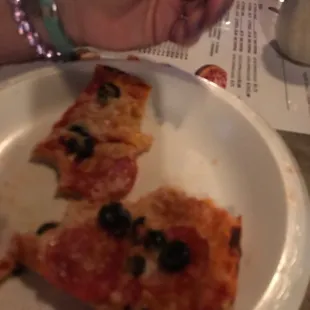 Pepperoni and olives