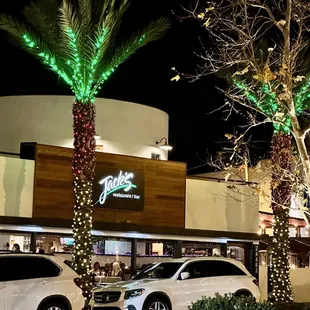 Outside during the holidays