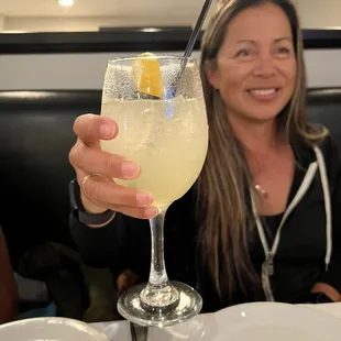 Lemon cello with Prosecco