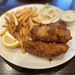 fried fish and fries