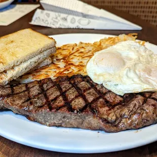 steak & eggs $24