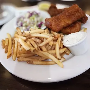 fish and chips, seafood, fish, food