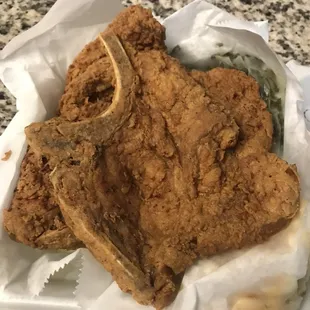 Fried Pork Chops (They are huge!)