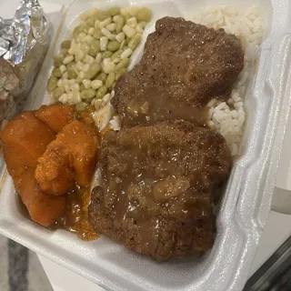 Steak with Rice & Gravy