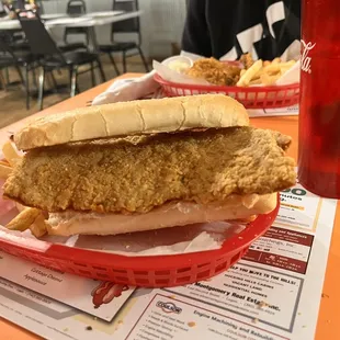 Pork tenderloin sandwich