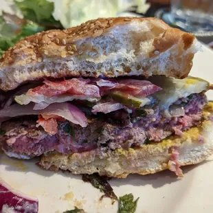 Lamb burger
