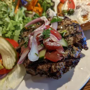 Lamb burger