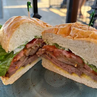 Classic tri tip sandwich