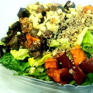 Build your own salad with all the goodies.