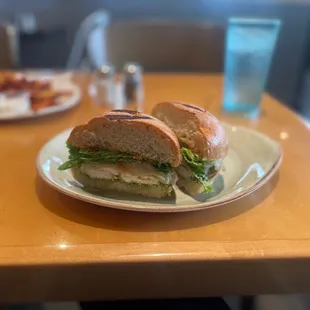 a sandwich on a plate