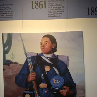 First black lady to serve in the militia post Civil War