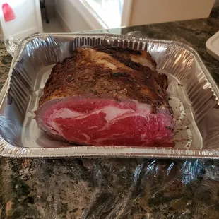 Small Prime Rib and Scalloped Potatoes