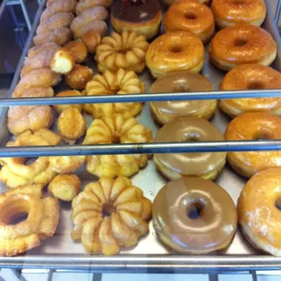 food, donuts, dough desserts