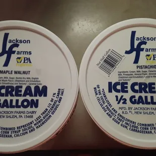 Maple Walnut and My Favorite,  Pistachio!