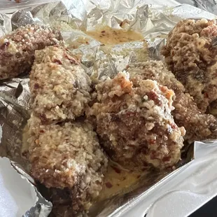 Garlic Parmesan wings