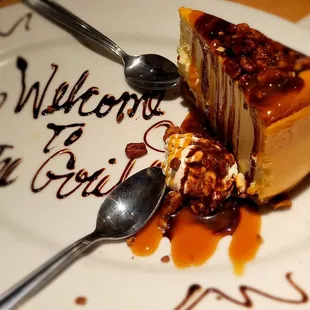 a piece of cheesecake on a plate